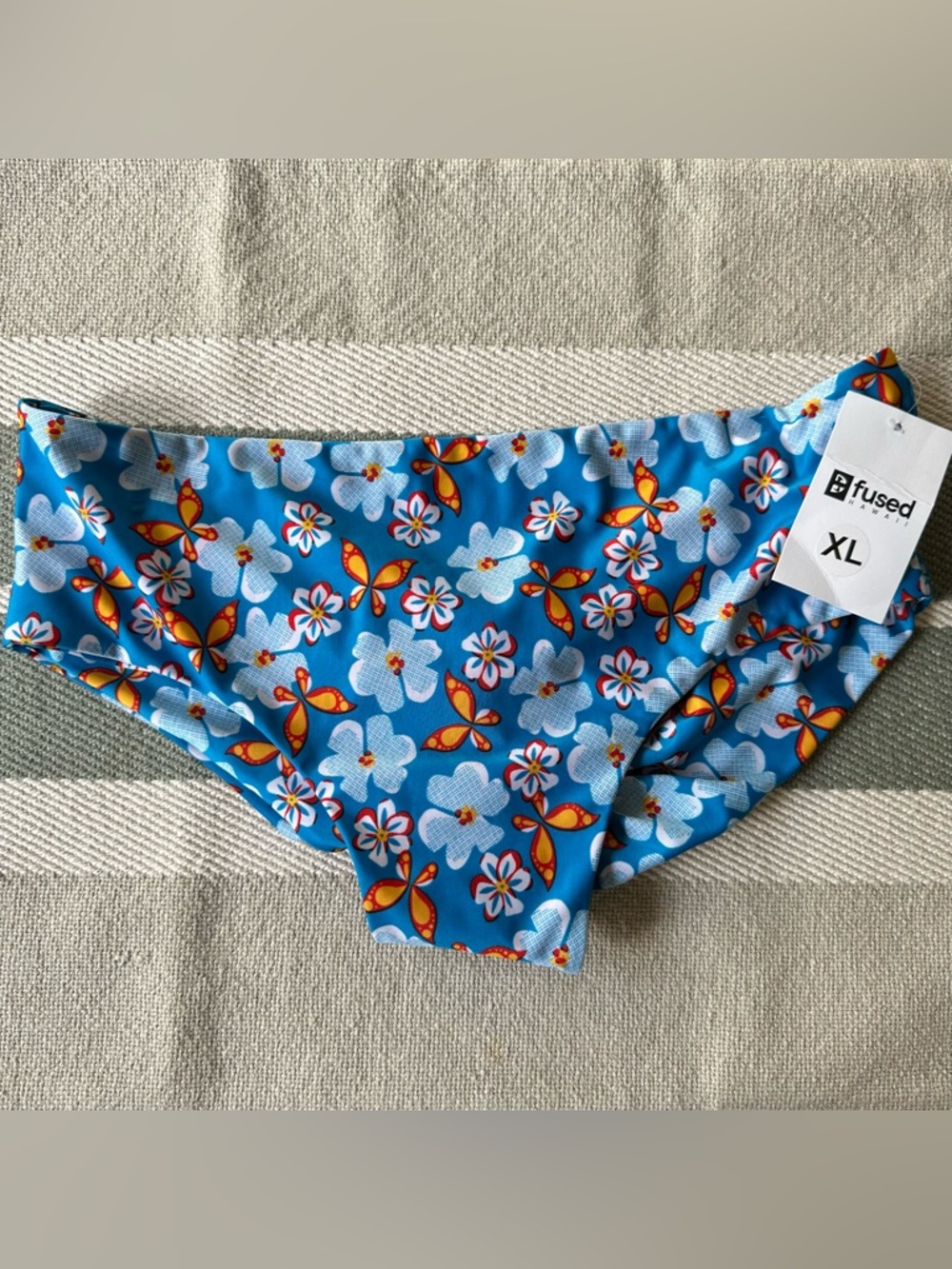 Fused XL Floral Blue Bikini Bottoms